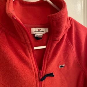 Pink VV quarter-zip